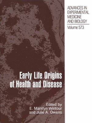 cover image of Early Life Origins of Health and Disease
